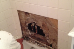 Tub and Shower Valve Replacement Before - Purcellville, VA